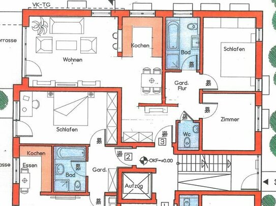 Neubau/Erstbezug! 3-Zi.-Wohnung mit Aufzug in bester Lage von Jügesheim