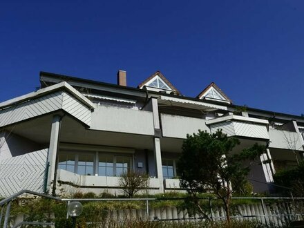 Außergewöhnliche 2-Zimmer-Wohnung mit Balkon, Terrasse, Gartenanteil und Fernblick