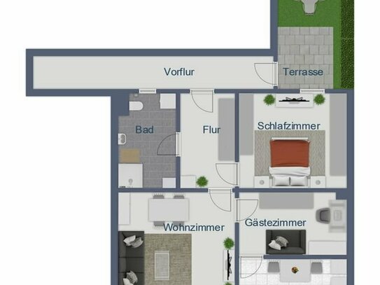 Moderne energieeffiziente 3-Zimmer-Eigentums-Wohnung auf der Insel Rügen, in Garz