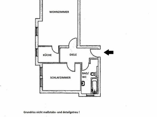 KAPITALANLAGE ! Gepflegte 2-Zimmer-Eigentumswohnung mit Balkon in schöner Wohnlage von Rudolstadt