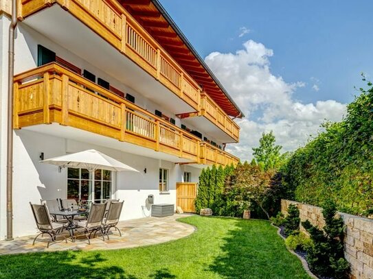 Bad Wiessee: 3-Zimmer Gartenwohnung mit Bergblick