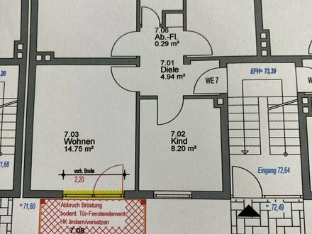 3-Raum-Wohnung mit Balkon in Vonderort