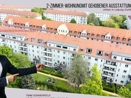 Wunderschöne 2-Zimmer-Gartenwohnung mit gehobener Ausstattung in grüner Lage von Leipzig-Gohlis