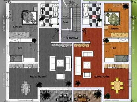 Vermietung einer tollen Neubauwohnung in herrlicher, ruhiger Lage mit Loggia 78,6 m² mit Garage.