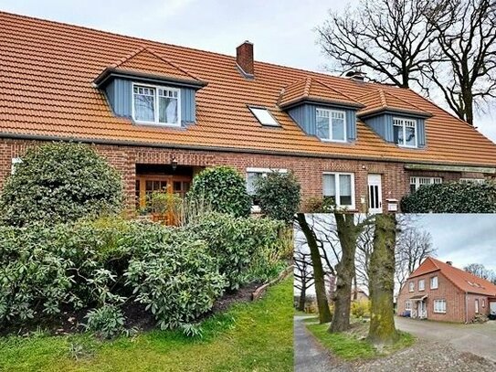 immo-schramm.de: Stilvolles Bauernhaus mit 2 Haushälften und Scheunen-/Nebentrakt