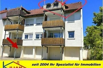 KILIAN IMMOBILIEN! KOMPLETT RENOVIERTE 3 ZI. MAISONETTE-ETW MIT 95 M² WFL. IN ECKERSMÜHLEN! DACHLOGGIA * GARAGE * STELLPLATZ!