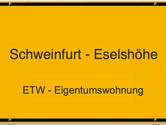 Gepflegte modernisierte 2-Zimmer Dachgeschoss Eigentumswohnung in Schweinfurt - Stadtteil Eselshöhe