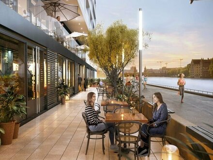 EINZIGARTIGES RESTAURANT auf zwei Etagen - große Terrasse am Wasser - PIER 61I64