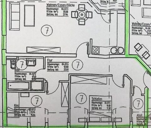 3-Zimmer-Wohnung mit Balkon (ruhige Lage)