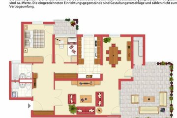 sonnige 3 1/2 Zimmer Wohnung über den Dächern von Kronach incl. großer Dachterrasse