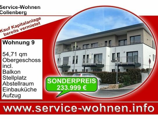 KAUF KAPITALANLAGE SERVICE-WOHNEN Collenberg Miltenberg Seniorenwohnen 55 Plus Stellplatz, el. Rollos, Dachterrasse