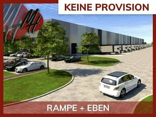 KEINE PROVISION - NEUBAU - Lager-/Logistikflächen (13.000 m²) & optional Büro zu vermieten