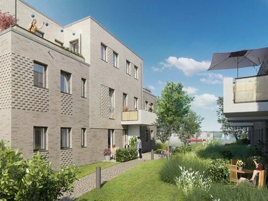 Barrierefrei und kompakt - 2-Zimmer-Neubau-Wohnung mit Balkon in Kappeln