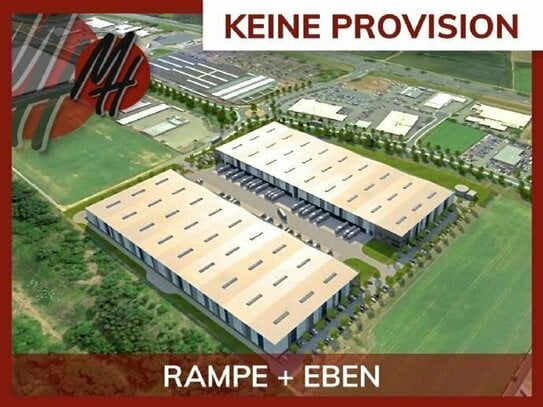 KEINE PROVISION - NEUBAU - Lager-/Logistikflächen (20.000 m²) & optional Büro zu vermieten