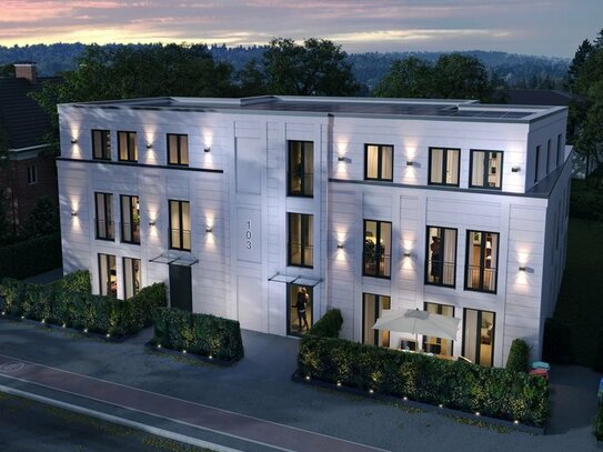 Baustart ist erfolgt ! NEUBAU OG mit Fahrstuhl & Balkon - zauberhafte Wohnungen im Zentrum Wellingsbüttel zu verkaufen