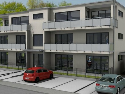 5 Zi.Neubauwohnung KfW 40 mit Terrasse und Rasenfläche