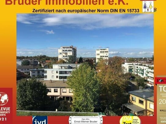 Leimen: 3 Zimmer, 2 Balkone mit Fernblick, 1 Keller, keine K-Provision