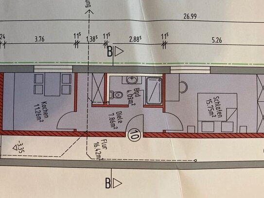 Baubeginn in Kürze: Neuerstellung einer 1-Zimmer-Ferienwohnung