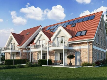 Energieeffiziente Neubauwohnung mit ca. 79 m² Wohnfläche verteilt auf zwei Etagen im gewachsenen Büsumer Wohngebiet zu…