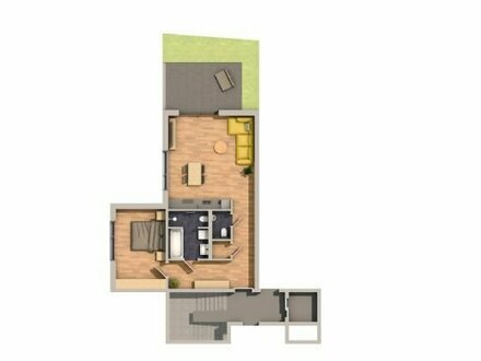 VILLA PERGOLA | Eigentumswohnung W7 | 2 Zimmer | 79,36m²