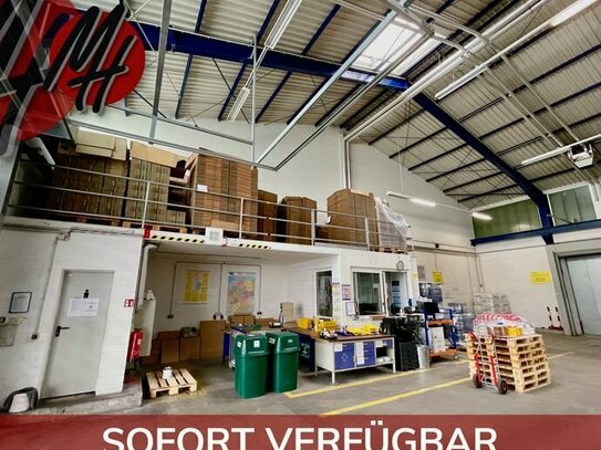 SCHNELL VERFÜGBAR - RAMPE + EBEN - Gewerbeobjekt mit Lager (700 m²) & Büro (400 m²)