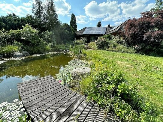 Großer Bungalow mit Nebengebäude und traumhaftem Garten Provisionsfrei für den Käufer