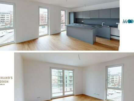 Große 3-Zimmer-Wohnung mit Balkon und offenem Küchenbereich im Neubauquartier 'Ferdinands Garden'