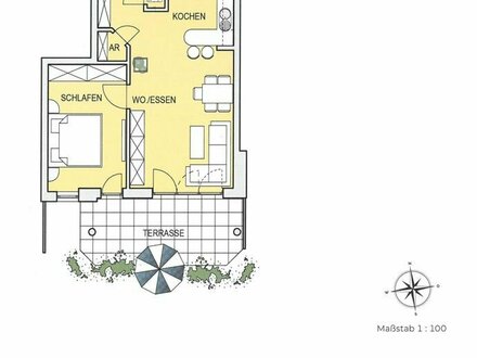 Wohnpark Hubertushof - Exklusive Gartenwohnung - 2-Zimmer mit Lift (Whg. Nr. 26) - bezugsfertig noch in 2024!