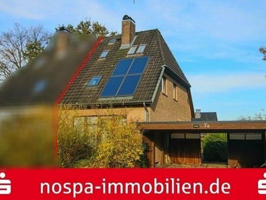 Solide Doppelhaushälfte in Neuberend bei Schleswig: Vollkeller, kompaktes Grundstück, Solarthermie