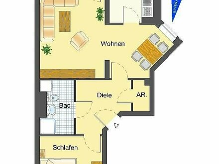 2-Zimmer-Wohnung in Recklinghausen Süd