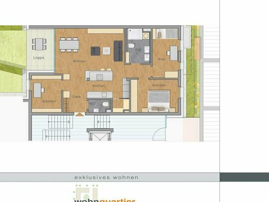 Neubau 4 Zi.-Wohnung - Stadtquartier "Am Weinberg"