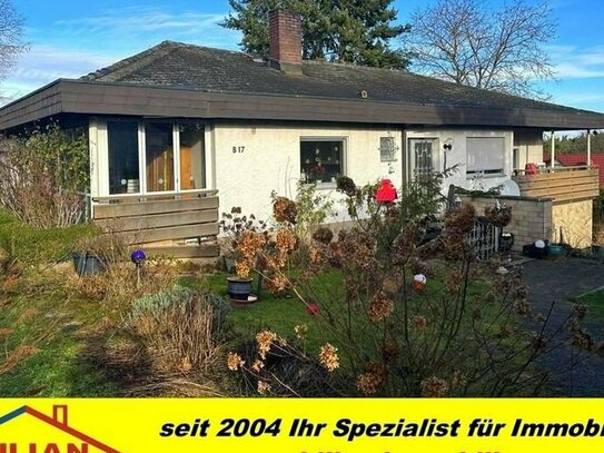 KILIAN IMMOBILIEN! BUNGALOW MIT 160 M² WFL. IM EG + ELW MIT 67 M² WFL. IM SOUTERRAIN AUF EINEM 1.313 M² GST IN KLEINABE…