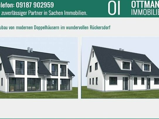 Neubau von modernen Doppelhäusern im wundervollen Rückersdorf