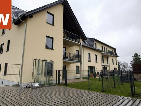 mit grüner Terrasse & Stellplatz, Moderne Eigentumswohnung am Stadtrand von Meißen