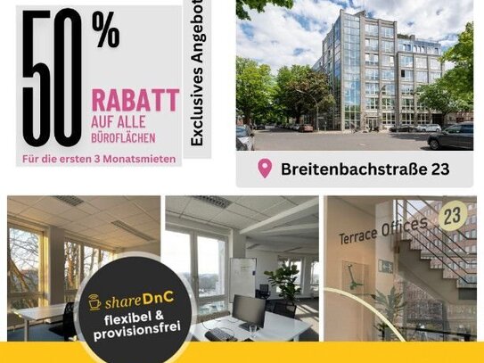 Modernes Büro mit Dachterrasse in Reinickendorf - All-in-Miete