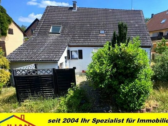 KILIAN IMMOBILIEN! CHANCE FÜR HANDWERKER! EFH MIT CA. 125 M² WFL. IN HOFSTETTEN - ROTH! 2 GARAGEN