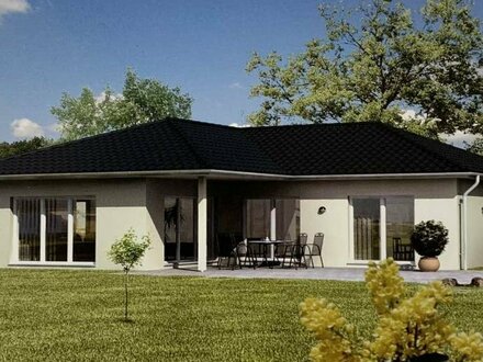 Schkopau OT Hohenweiden: Bungalow-Neubau auf 1382 qm Grundstück