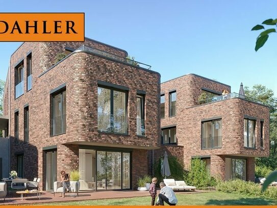 Wohnen, wie nirgendwo sonst in Lübeck: Attraktive Neubau-Garten-Maisonette-Wohnung direkt an der Wakenitz