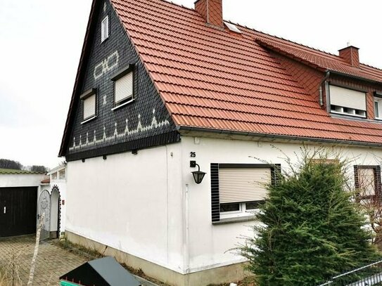 gemütliches Einfamilienhaus (DHH) in ruhiger Lage in Ebersdorf bei Löbau mit 600 qm Grundtsück