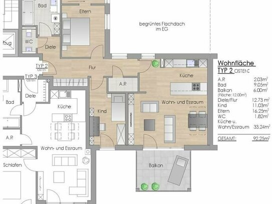 NEUBAU - direkte S-BAHN-Anbindung - SÜD-Balkon - ERSTBEZUG -