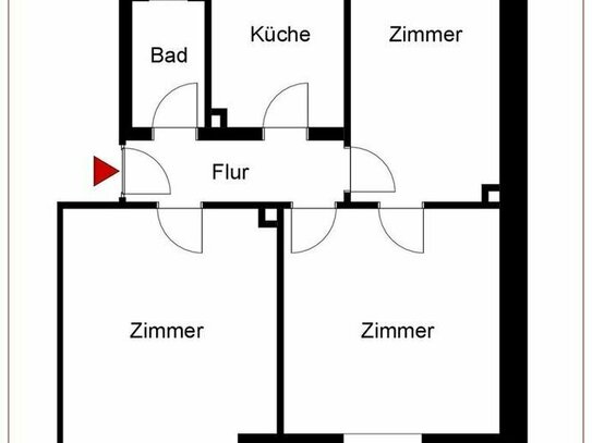 Vermietete 3-Zimmer-Wohnung in Pforzheim