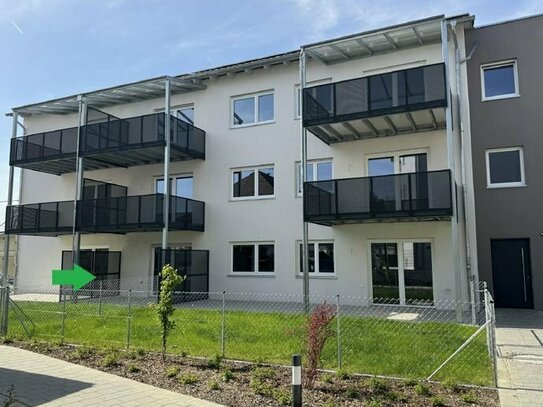 1-Zimmer-Apartment im EG, Erstbezug mit Gartenanteil & parkähnlichem Innenhof in Mengkofen