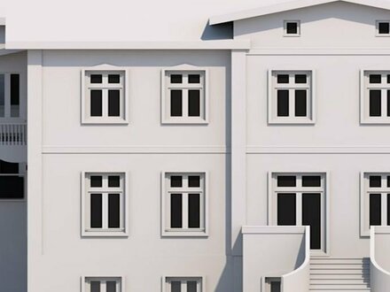 Neubau an Altbauvilla, 3-Zimmer-Maisonette, KFW 50 Standard