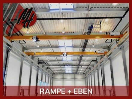 KEINE PROVISION - RAMPE + EBEN - NÄHE BAB - Lager-/Produktionsflächen (1.400 m²) zu vermieten