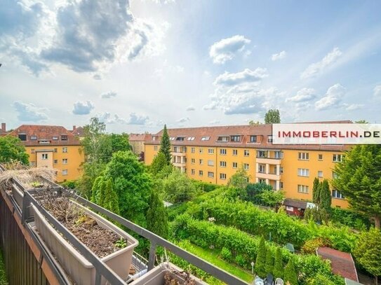 IMMOBERLIN.DE - Charaktervolle Wohnung mit Westterrasse in ruhiger Lage