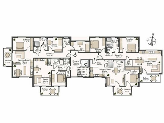 Kompakte und moderne 2,5-Zimmerwohnung Wohnung Nr. 5 im 1. OG