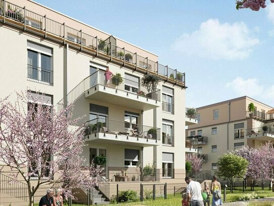 Moderne Eigentumswohnung mit offenem Wohnbereich und Balkon