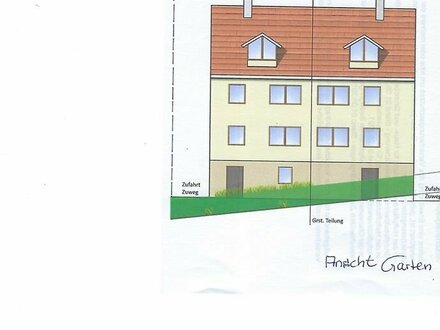 BAUVORANFRAGE liegt vor! Großes Baugrundstück mit 1086m² für 2 DHH/MFH in Bruchsal-Heidelsheim!