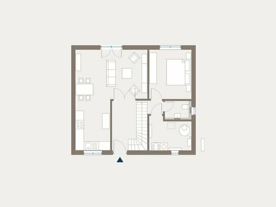 Projektiertes Haus - 4 Konzepte. KFN 40 und großer Gartentraum