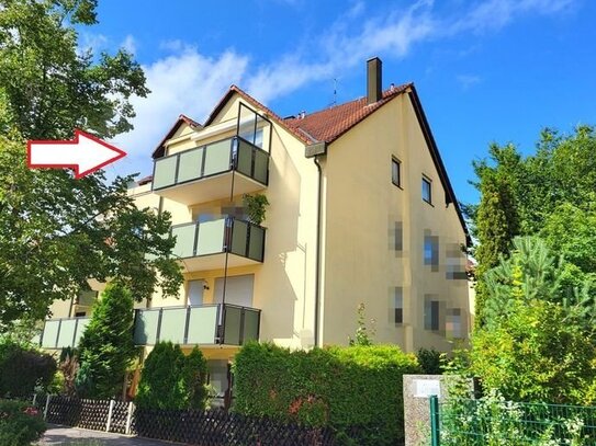 Charmante 2 Zimmer ETW mit Balkon und herrlichem Blick über Wendelstein zu verkaufen.